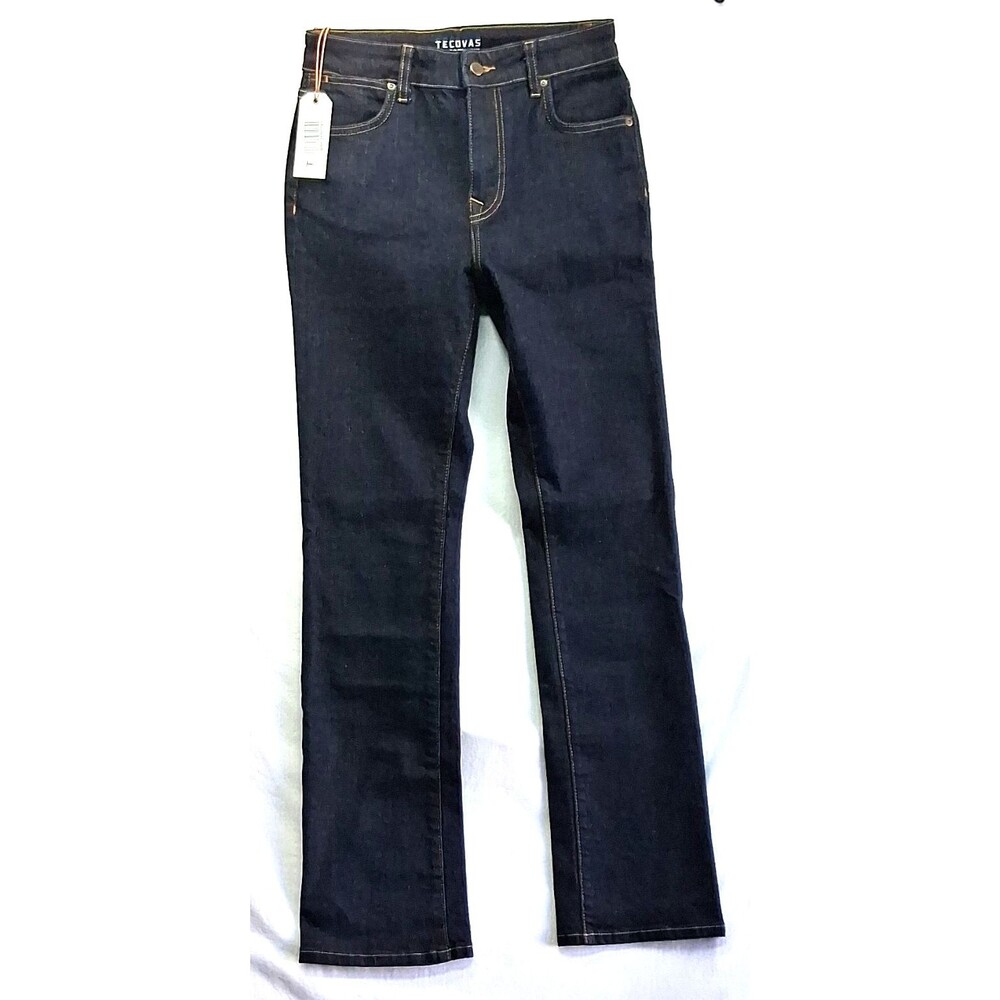 Tecovas Western Goods Womens 26 High Rise Straight Jeans Dark Wash Stretch